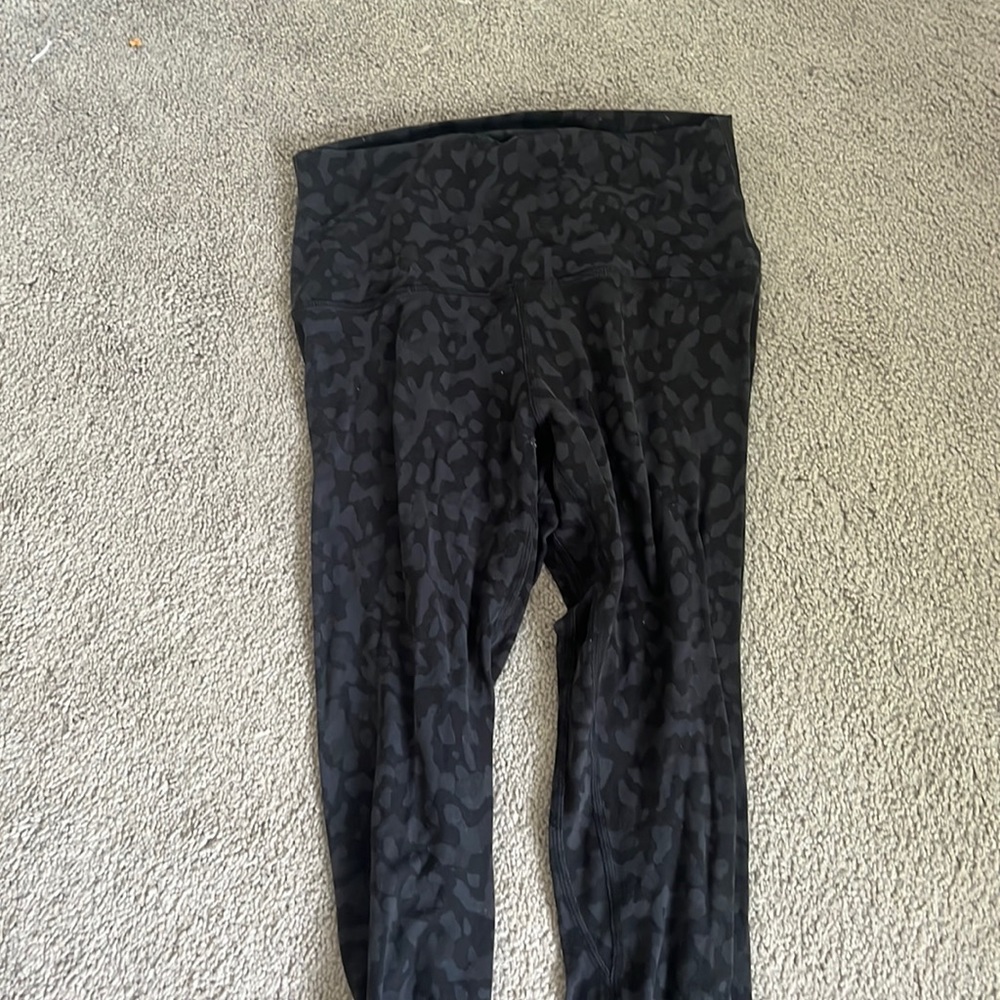 Lulu lemon full length leopard print leggings ALIGN LEGGINGS